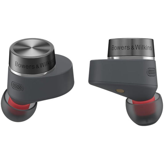 Bowers & Wilkins Pi5 S2 True Wireless Earbuds - Active Noise Cancellation, Qualcomm aptX Technology, Bluetooth, Crystal-Clear Calls, Wireless & 15-Minute Quick Charging, Storm Grey