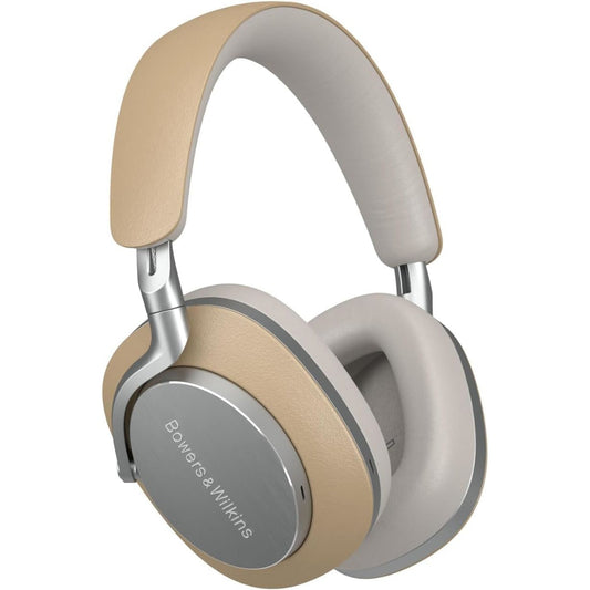 Bowers & Wilkins Px8 Over-Ear Wireless Headphones, Advanced Active Noise Cancellation, B&W Android/iOS Music App Compatible, Premium Design, 7-Hour Playback on 15-Min Quick Charge, Tan (FP42978)