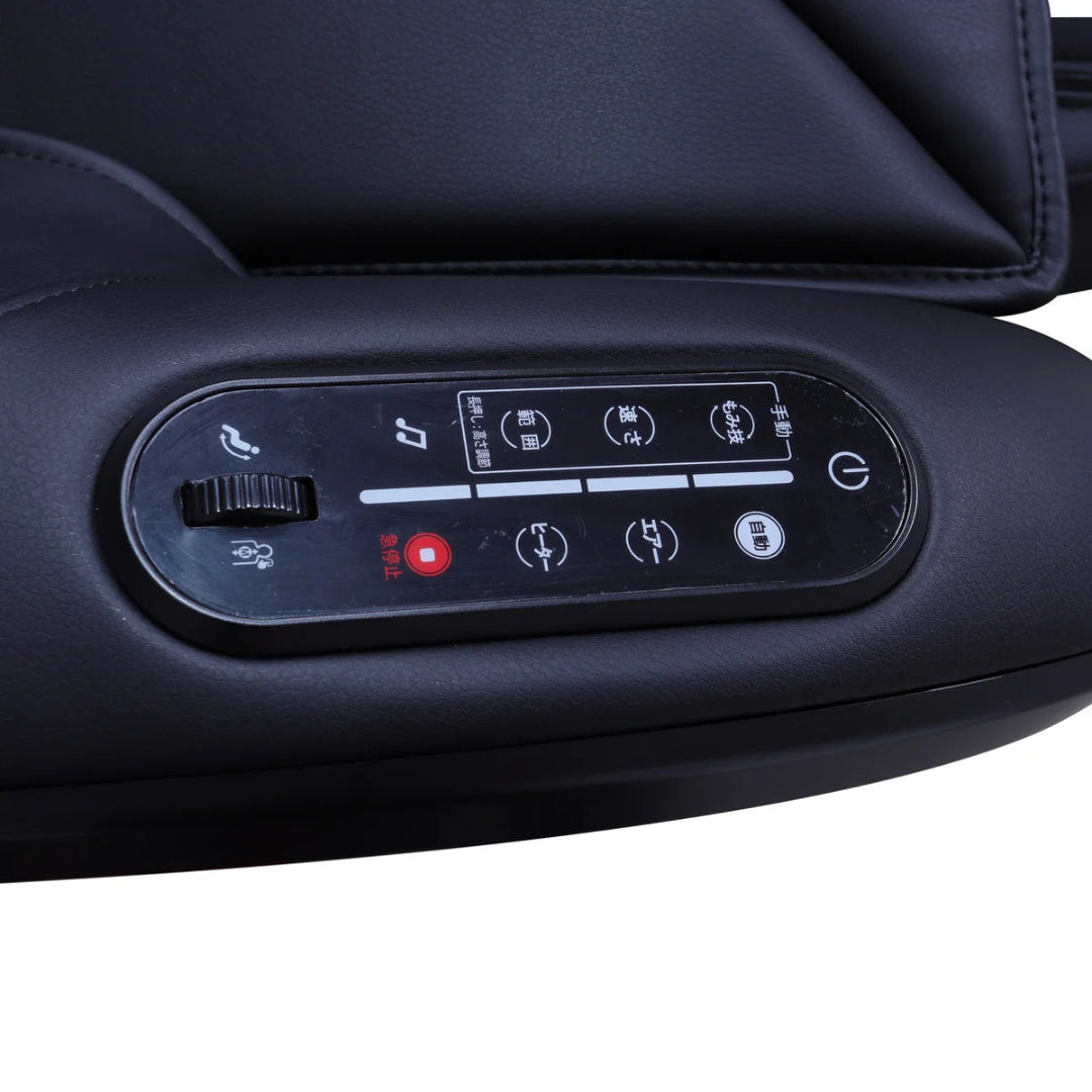 Synca CirC 3 Zero Gravity Massage Chair with Reversible Ottoman - Black