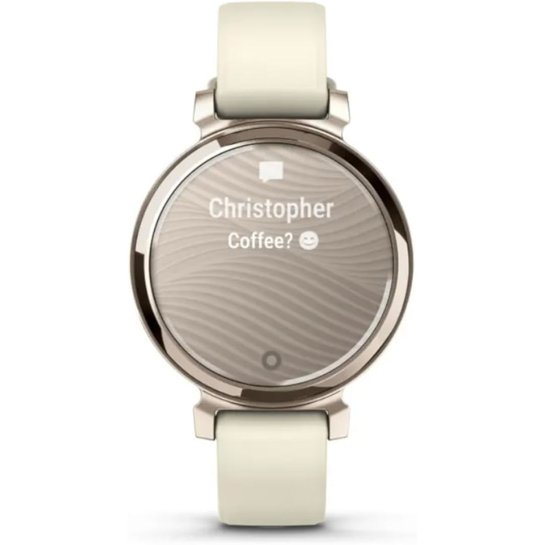 Garmin Lily 2 - Cream Gold with Coconut Silicone Band