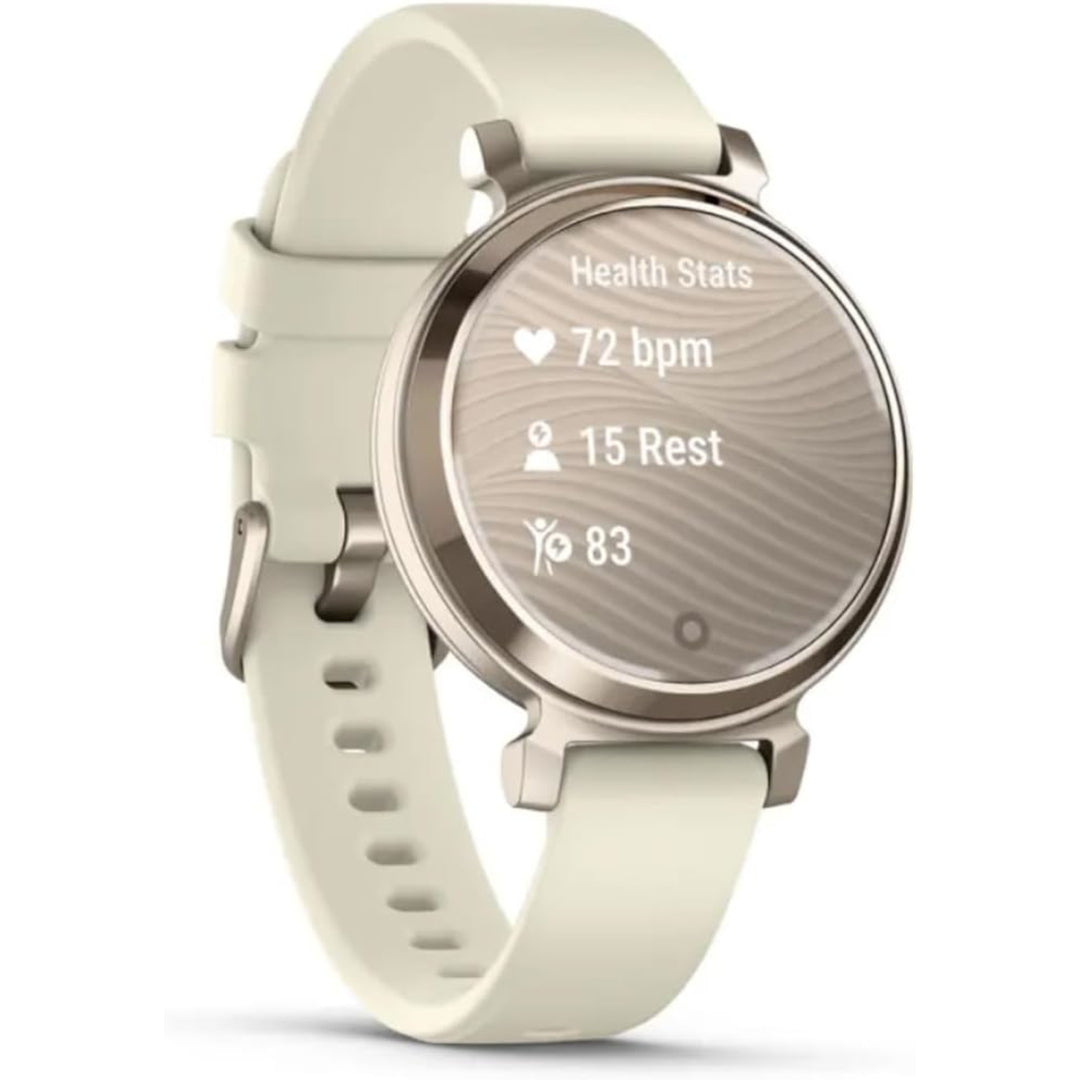 Garmin Lily 2 - Cream Gold with Coconut Silicone Band