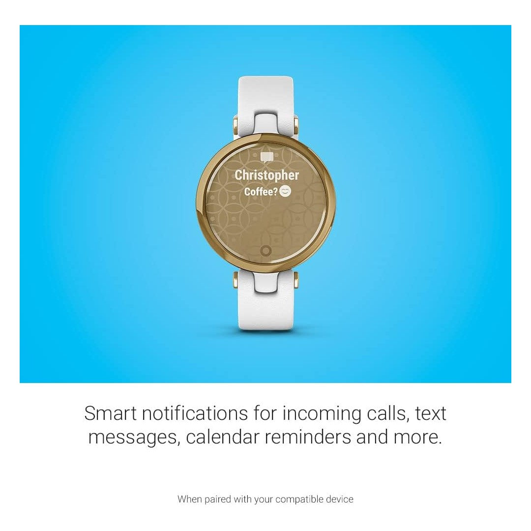 Lily Classic - Gold Bezel with White Case and Italian Leather Band
