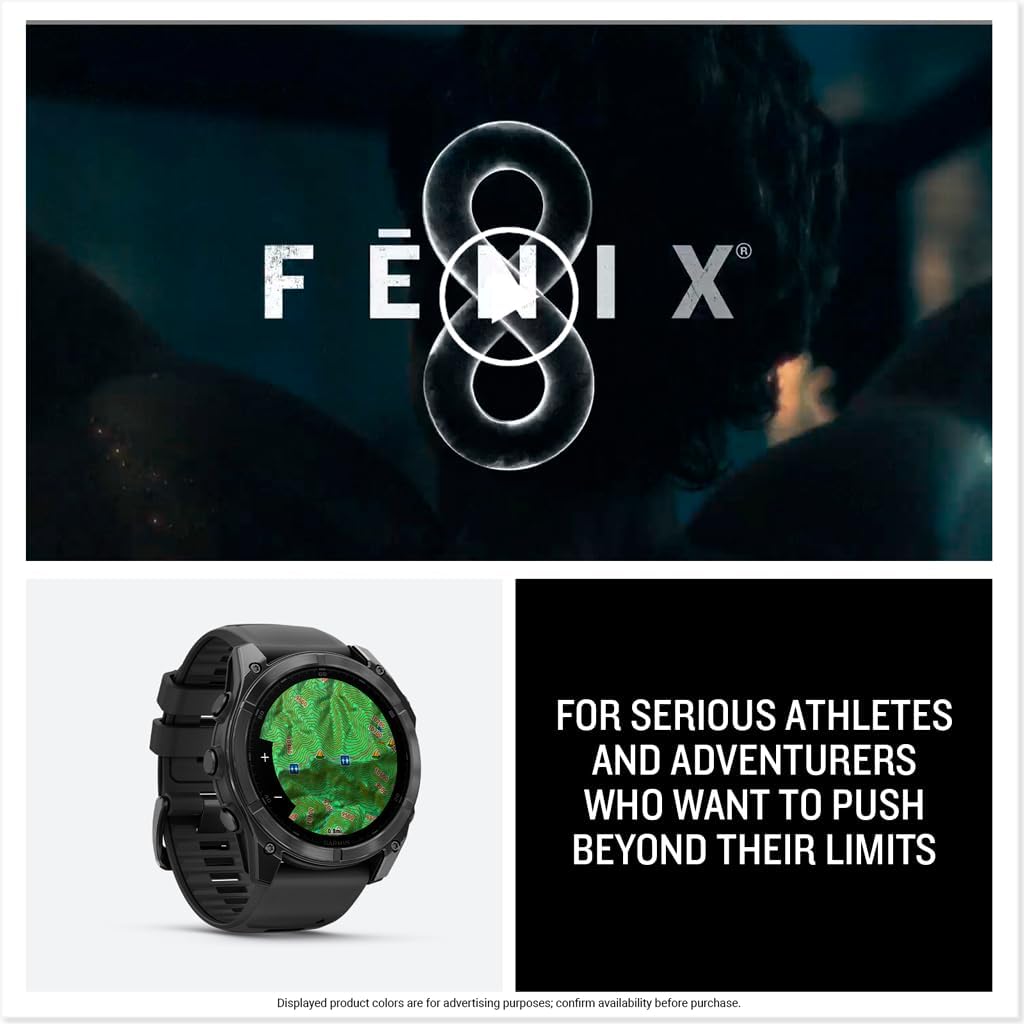 Garmin fenix 8 – 51 mm, AMOLED Slate Gray with Black Silicone Band