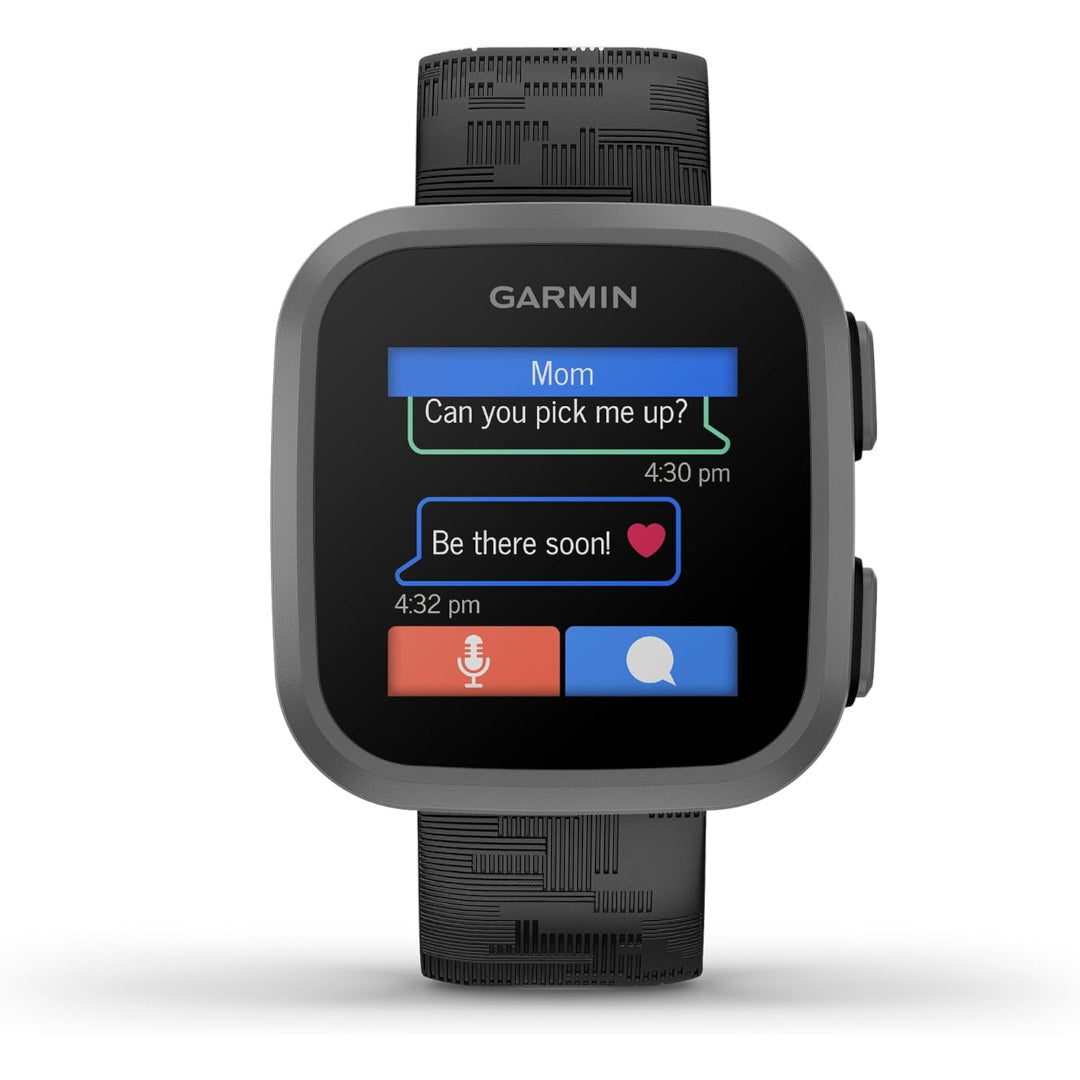 Garmin Bounce™, Kids Smartwatch, Two-Way Text and Voice Messaging, Location Tracking, Black Camo