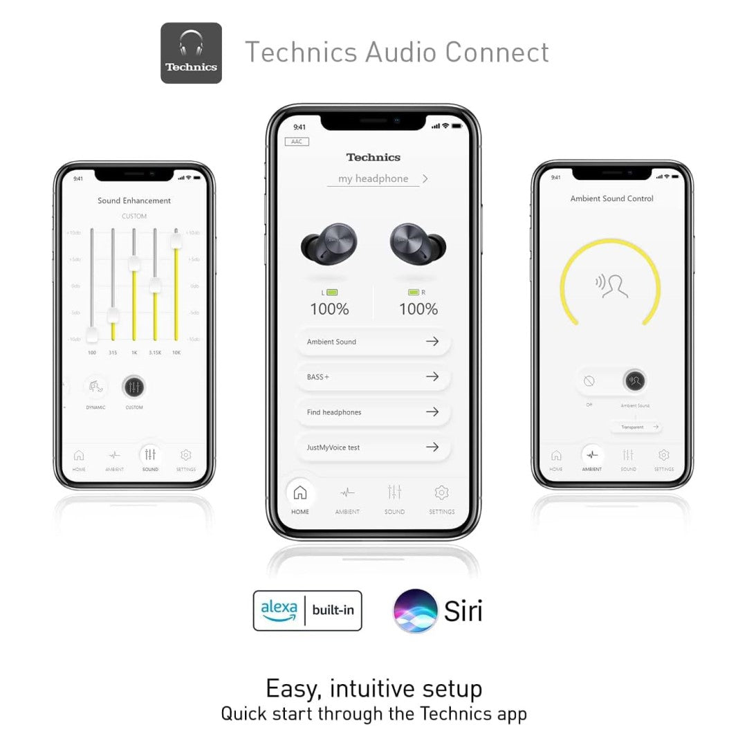 Technics EAH-AZ40 True Wireless Hi-Res Earbuds Black