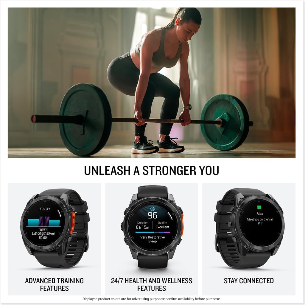 Garmin fenix 8 – 51 mm, AMOLED Slate Gray with Black Silicone Band