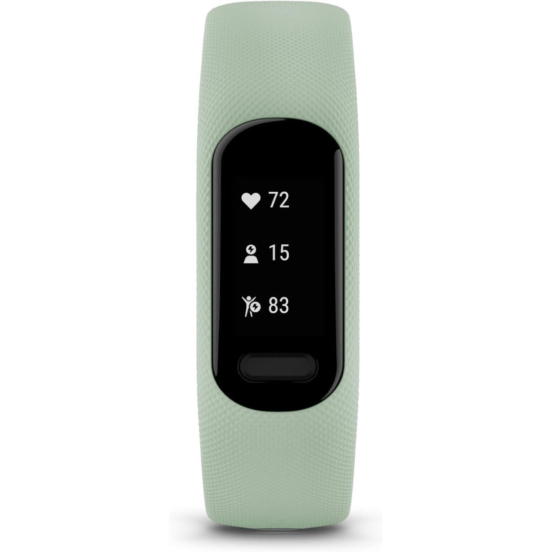 vivosmart 5 - Cool Mint Silicone Band with Black Case