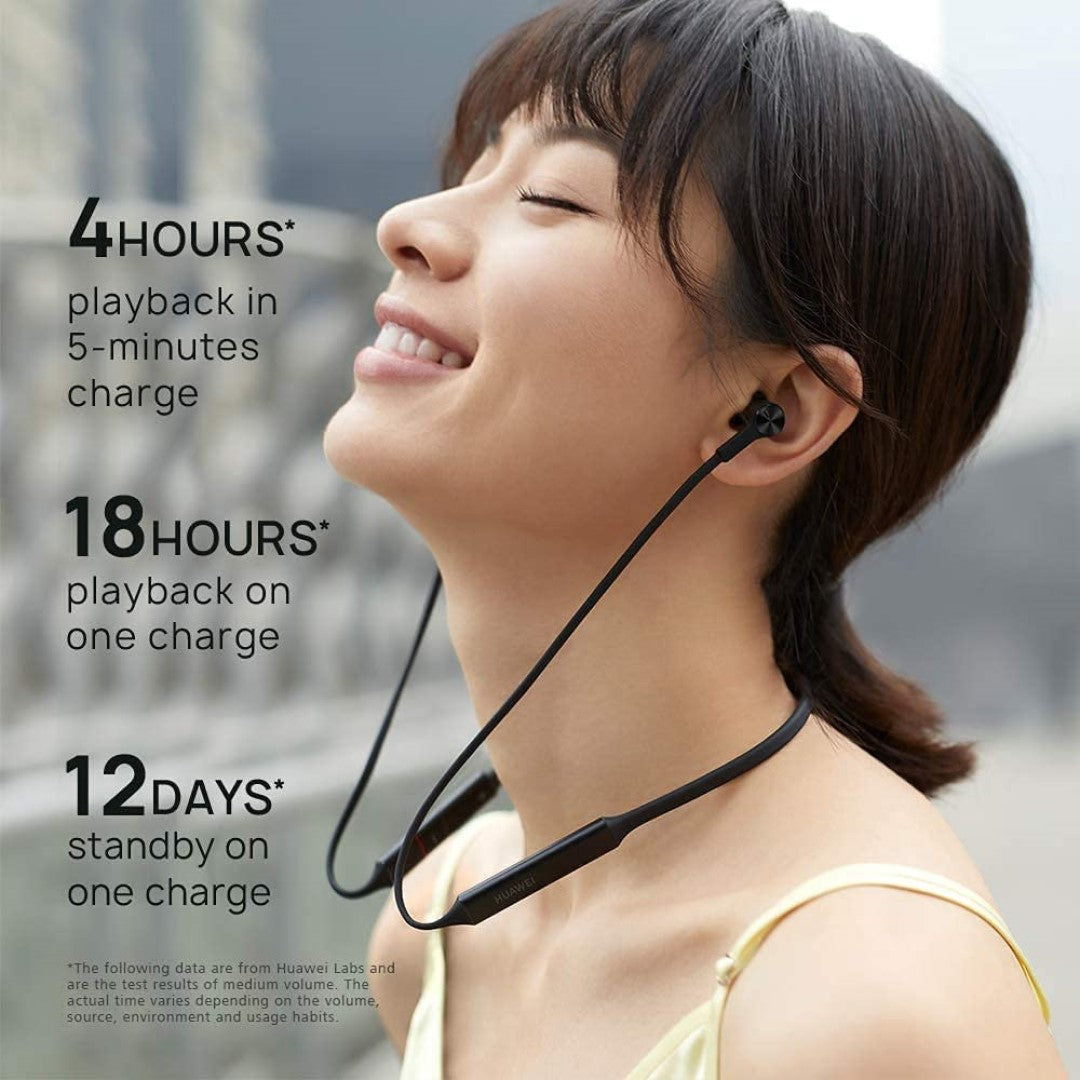 FreeLace Sport Wireless Earphone - Graphite Black