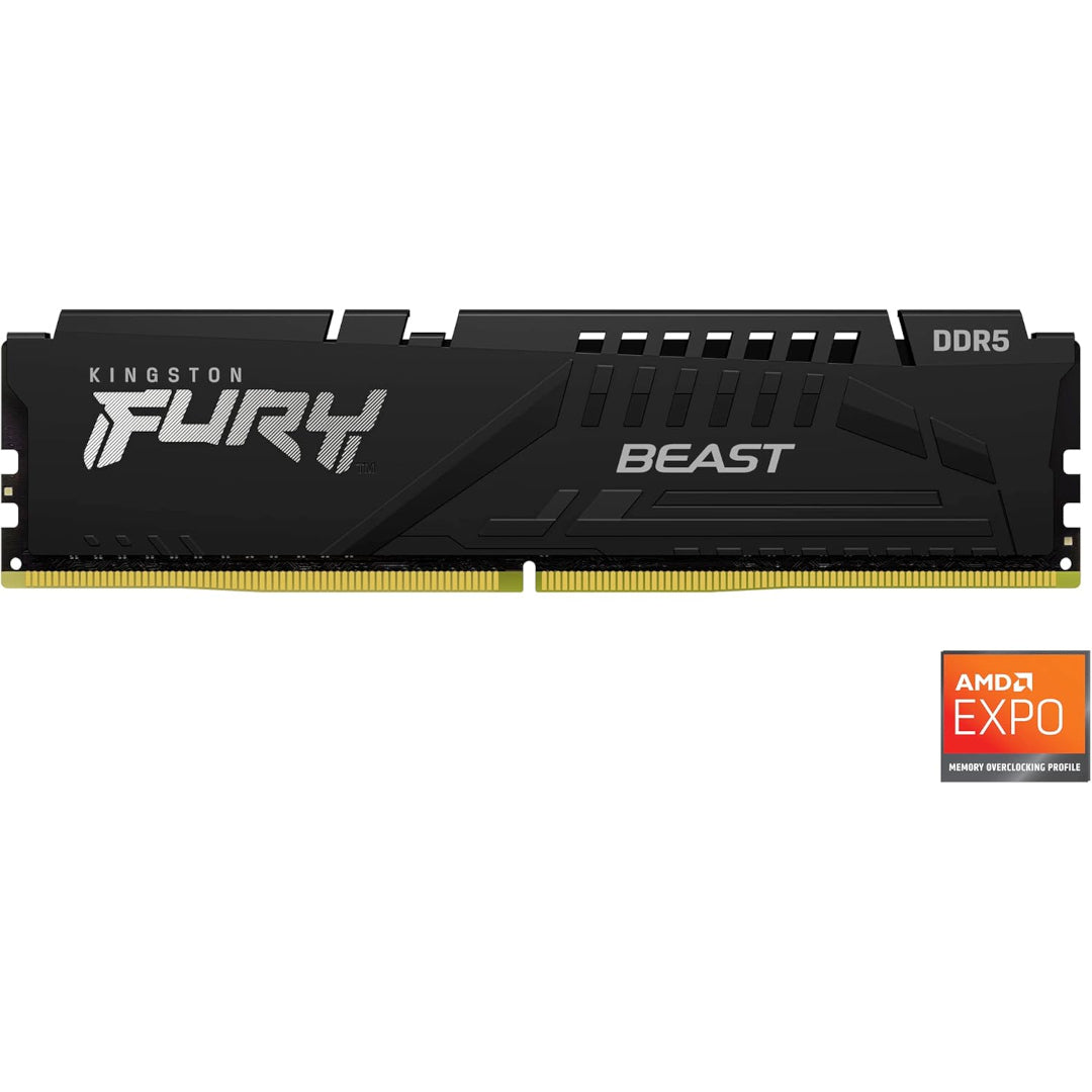 Kingston 32GB 5200MT/s DDR5 CL36 DIMM (Kit of 2) FURY Beast Black