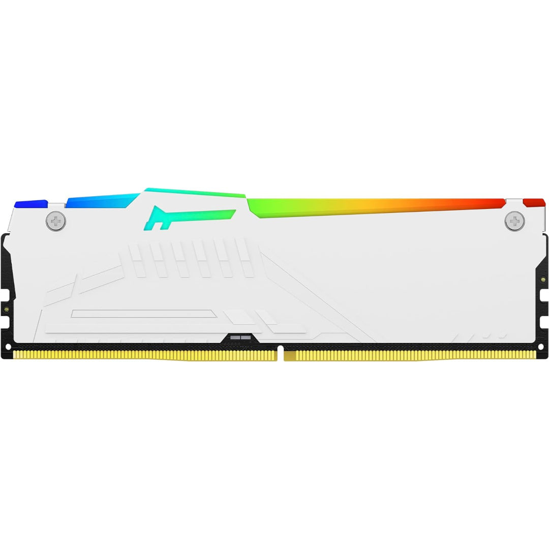 Kingston 64GB 5600MT/s DDR5 CL36 DIMM (Kit of 2) FURY Beast White RGB EXPO