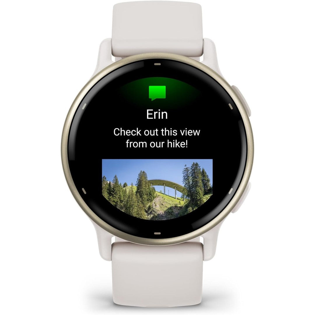 vivoactive 5 - Ivory and Cream Gold