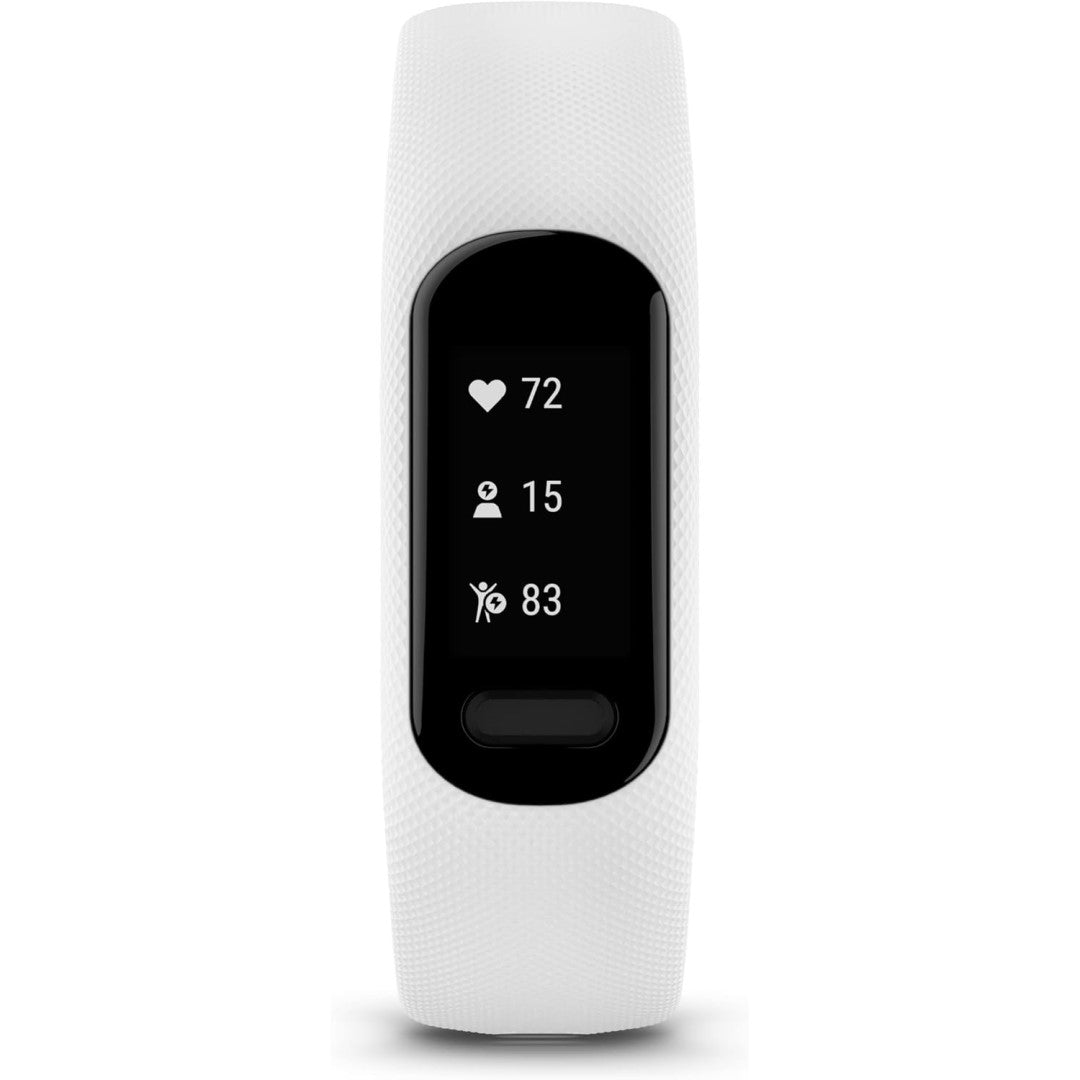 vivosmart 5 - White Silicone Band with Black Case