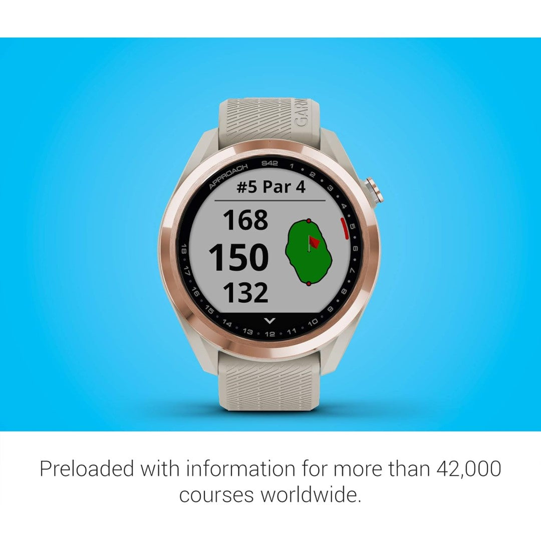Approach S42 - Rose Gold with Light Sand Band