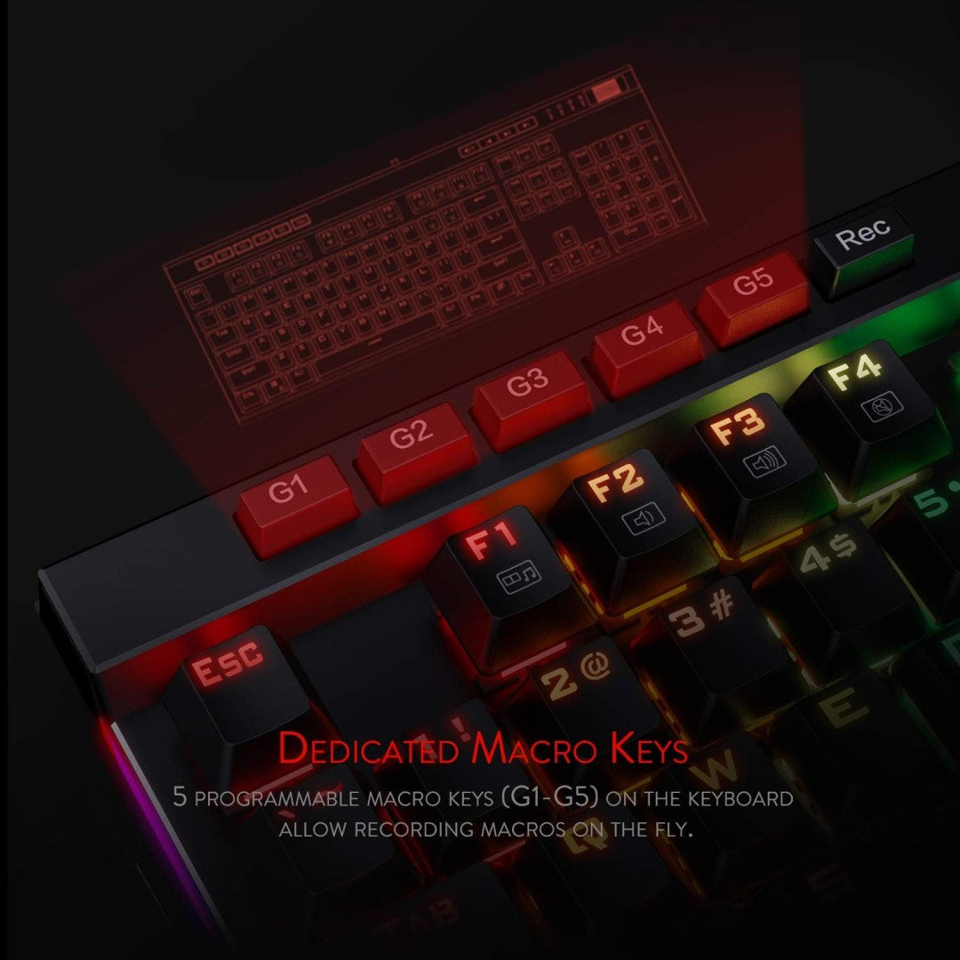 K580 VATA RGB LED Backlit Mechanical Gaming Keyboard