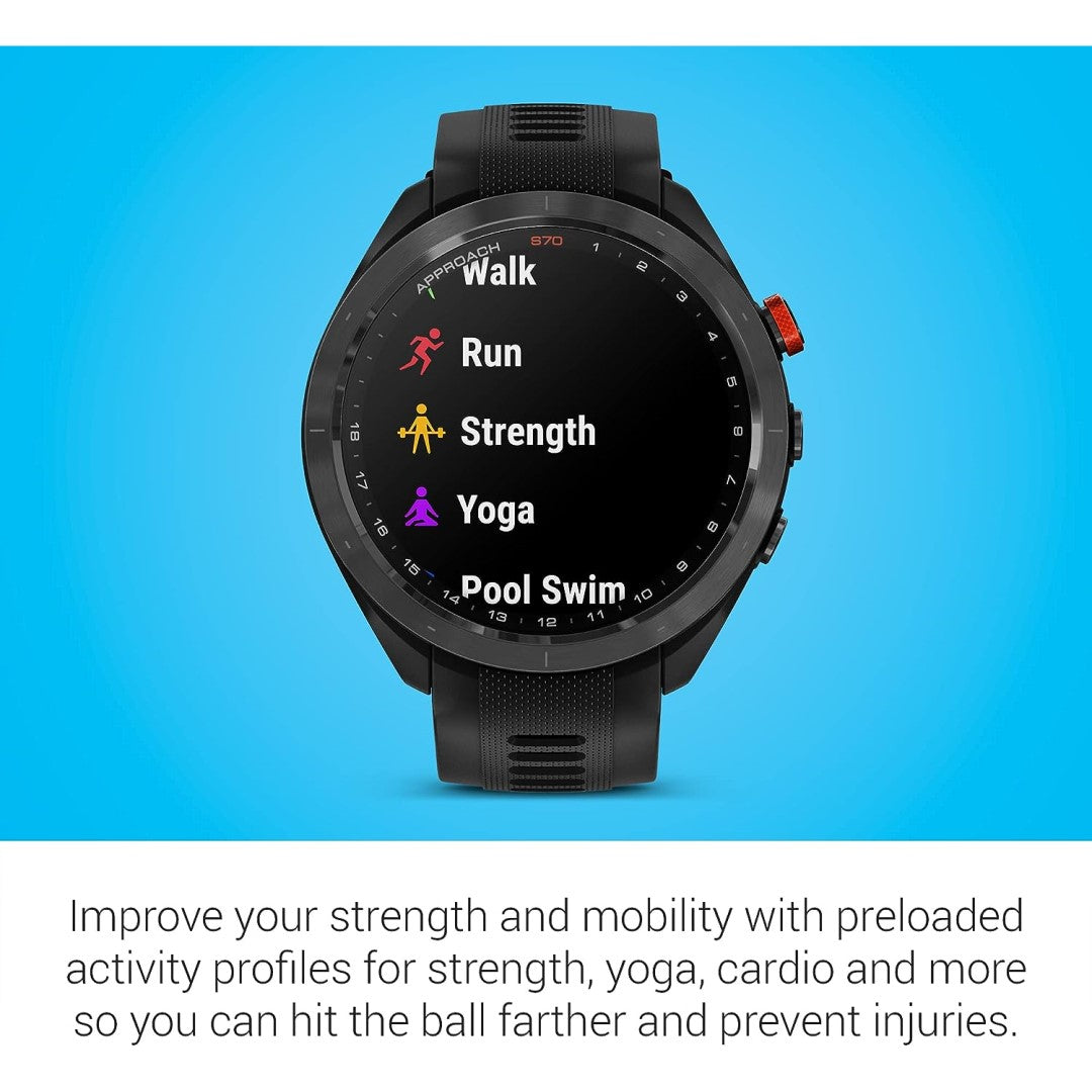 Approach S70 47 mm - Black Ceramic Bezel with Black Silicone Band