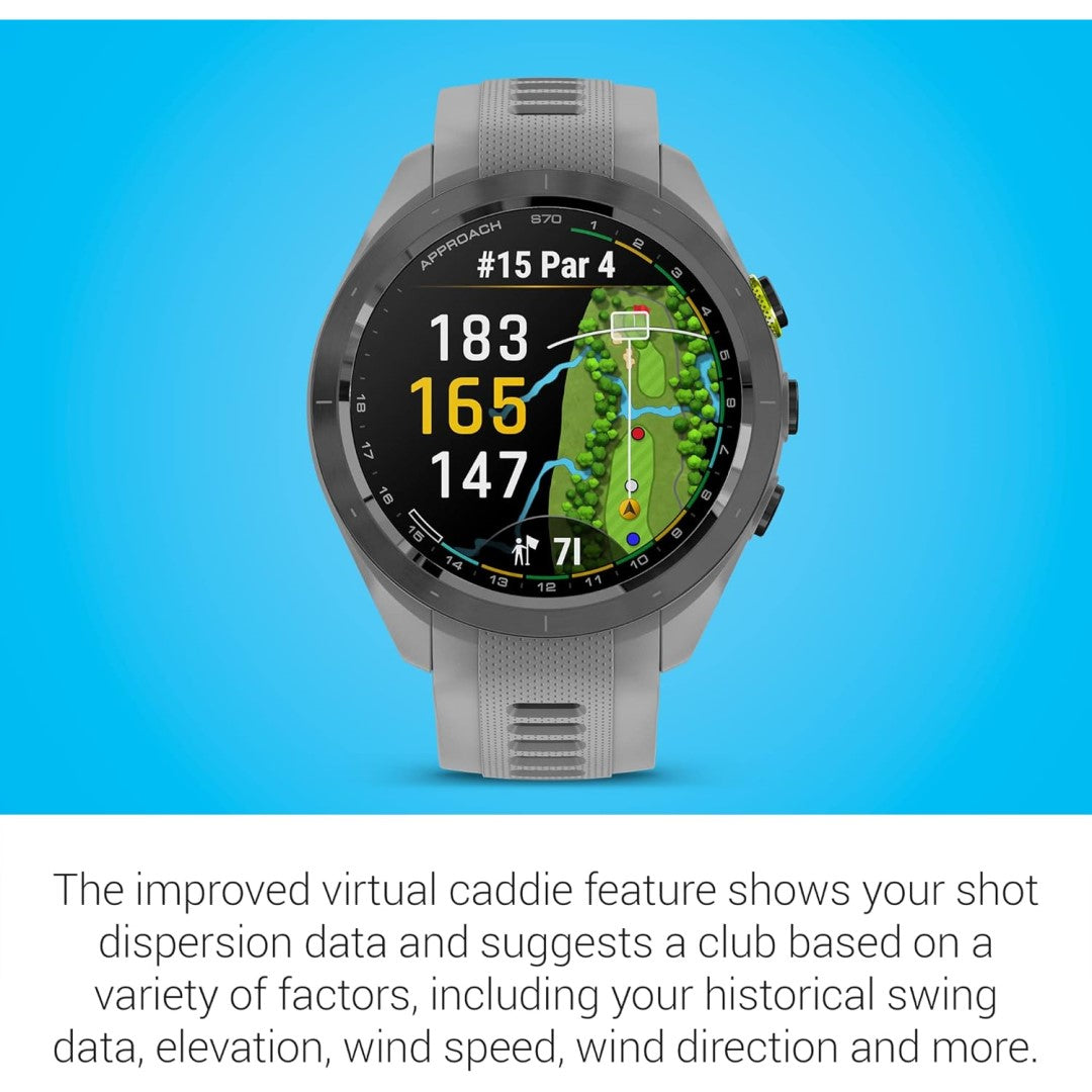 Approach S70 42mm - Black Ceramic Bezel with Powder Gray Silicone Band