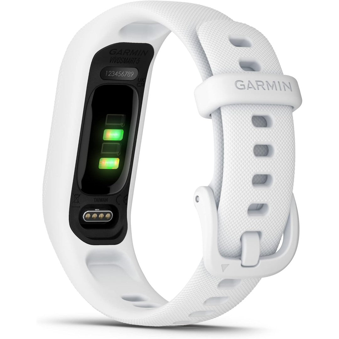 vivosmart 5 - White Silicone Band with Black Case