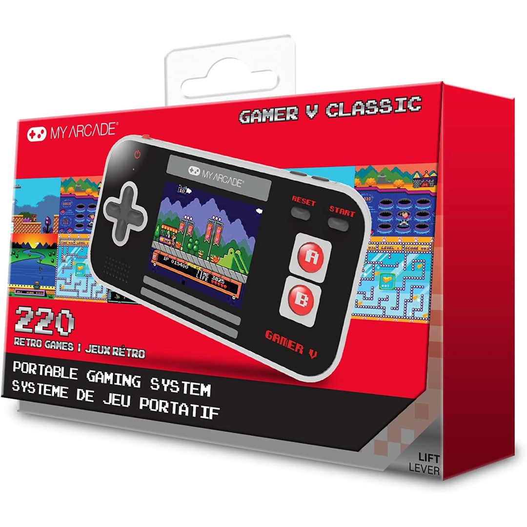 Gamer V Classic (220 games in 1) - Black Grey & Red