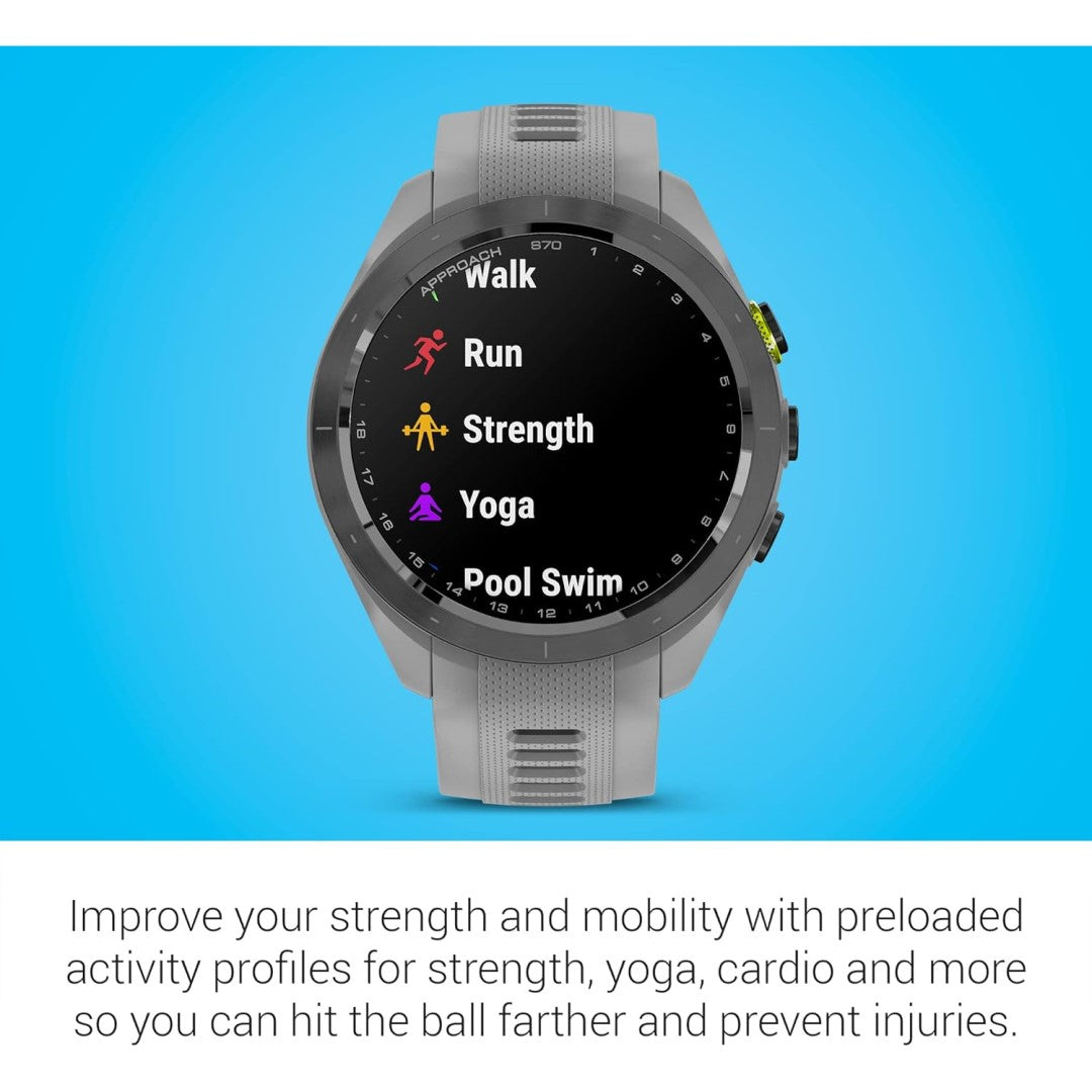 Approach S70 42mm - Black Ceramic Bezel with Powder Gray Silicone Band