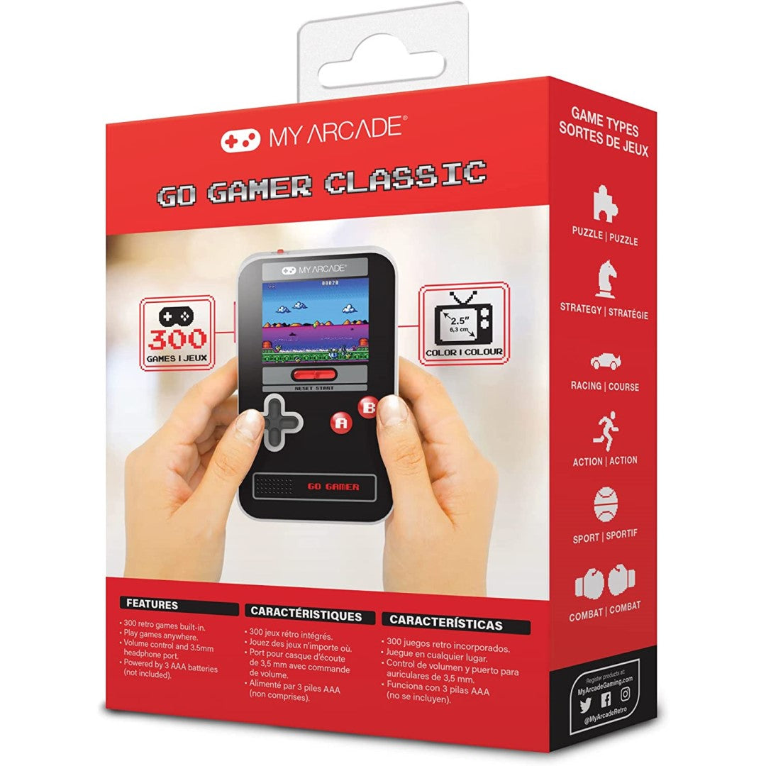 Go Gamer Classic - 300 games in 1 - Black & Red