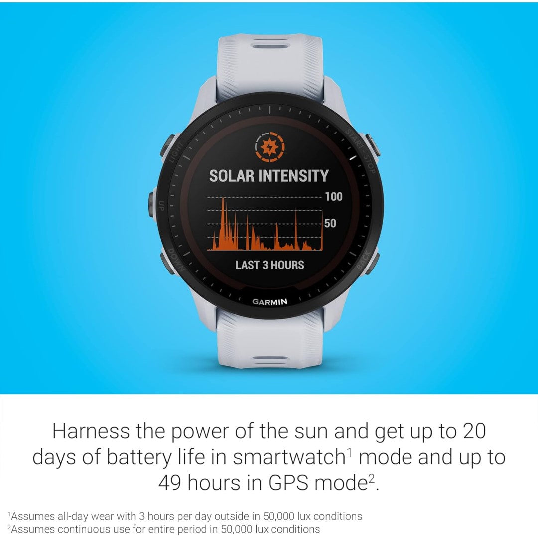 Forerunner 955 Solar Whitestone
