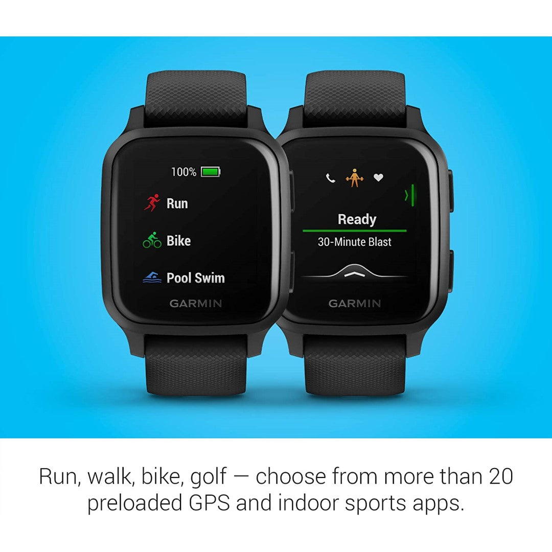 Venu® Sq Music Edition - Slate Aluminum Bezel