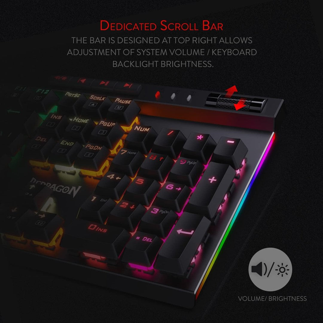 K580 VATA RGB LED Backlit Mechanical Gaming Keyboard