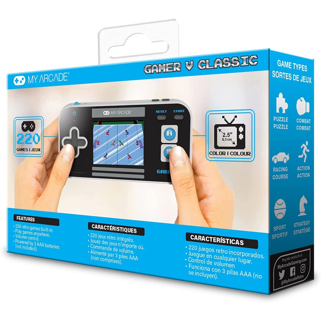 Gamer V Classic (220 games in 1) - Black