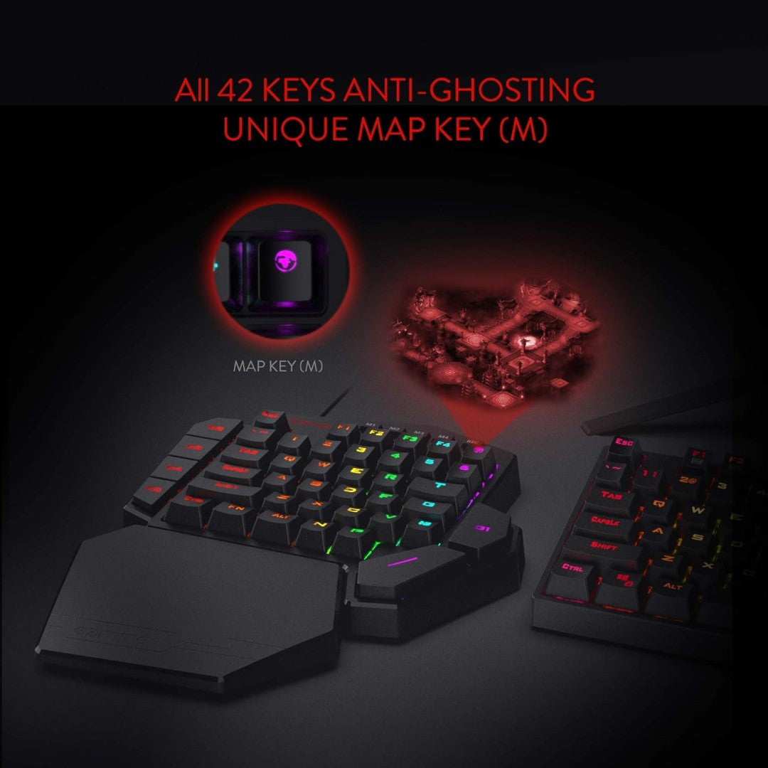 K585 DITI One-Handed RGB Mechanical Gaming Keyboard Red Switch