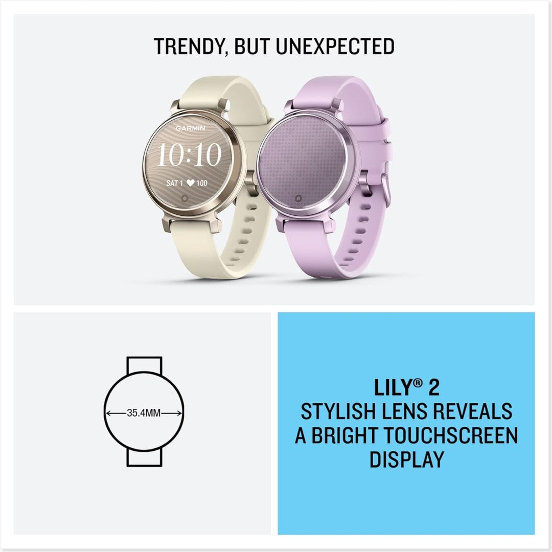 Lily 2 - Metallic Lilac with Lilac Silicone Band