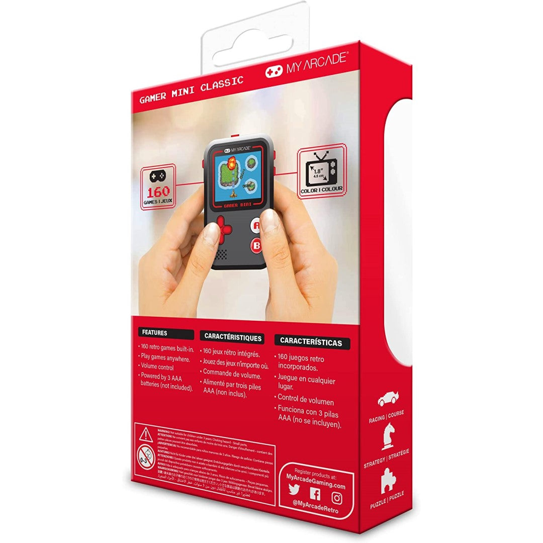 Gamer Mini Classic (160 games in 1 ) - Black & Red