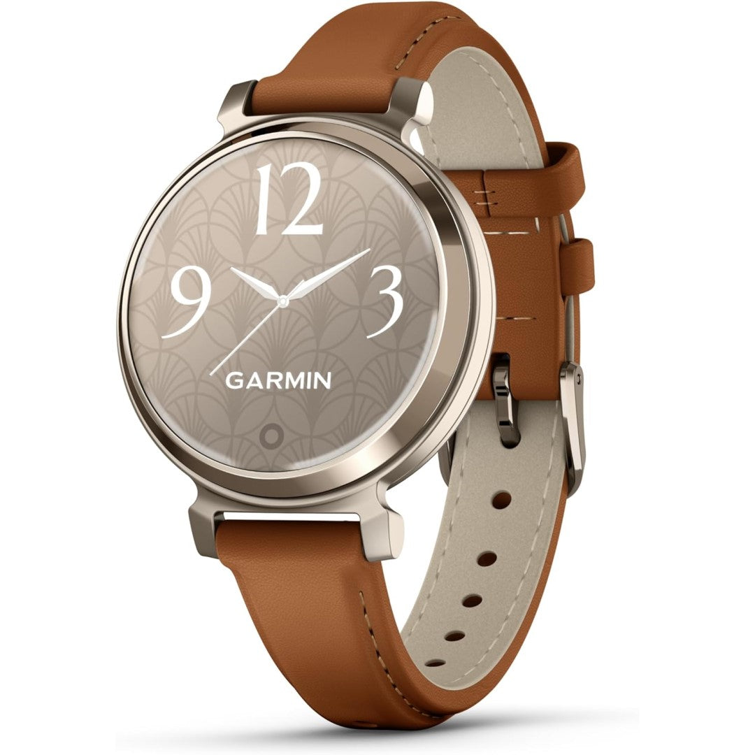 Lily 2 Classic - Cream Gold with Tan Leather Band