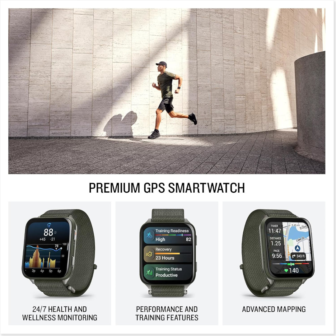 Garmin Venu X1 Moss with Titanium Caseback and Moss ComfortFit Nylon Band
