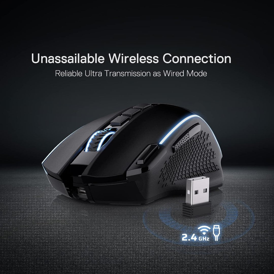 M991 Wireless Gaming Mouse RGB 2.4GHz - Black