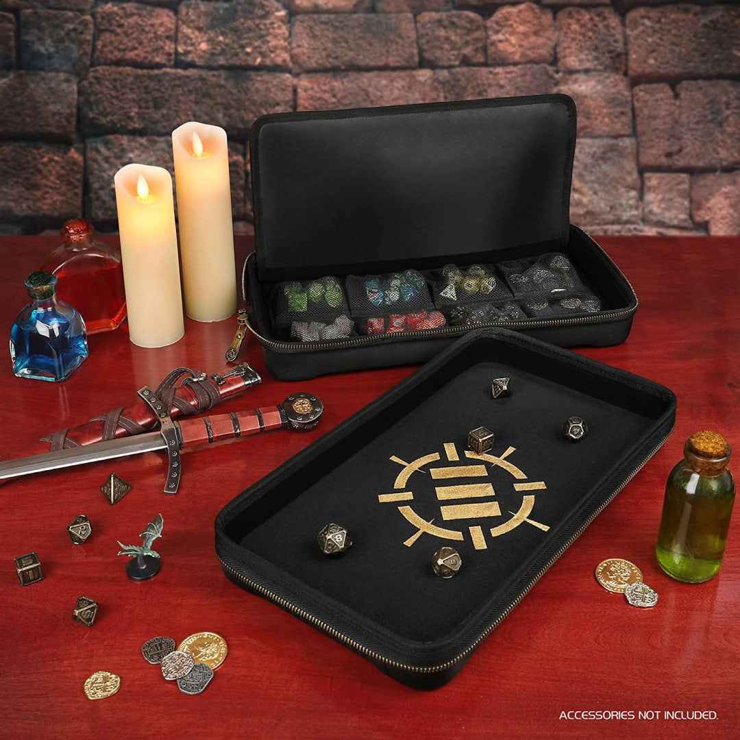 Accessory Power - Enhance - Tabletop RPGs Community Mallette d'organisation des dés et plateau à roulettes XL