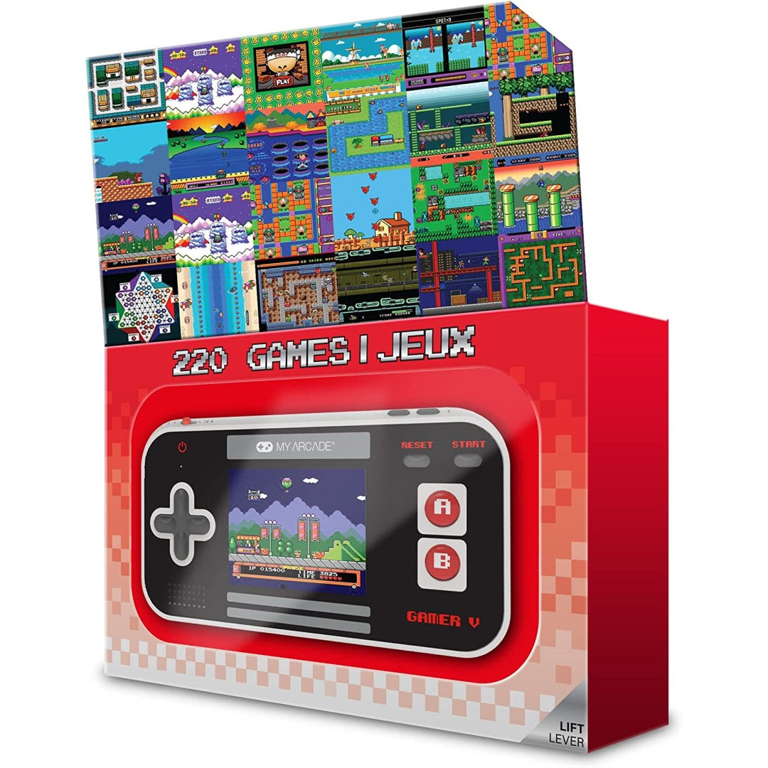 Gamer V Classic (220 games in 1) - Black Grey & Red