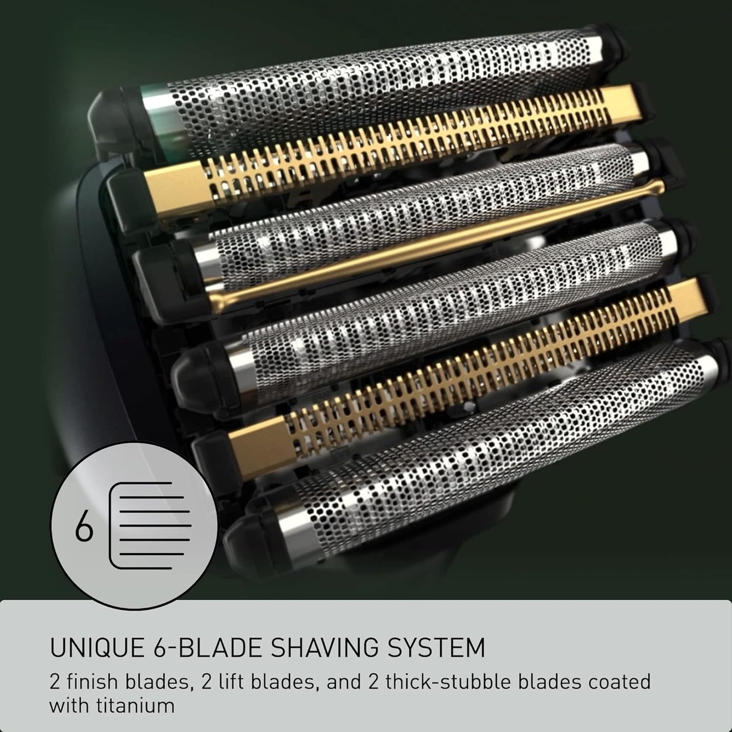 Panasonic Electric Razor for Men, Electric Shaver, ARC6 Six-Blade Electric Razor with Pop-Up Trimmer