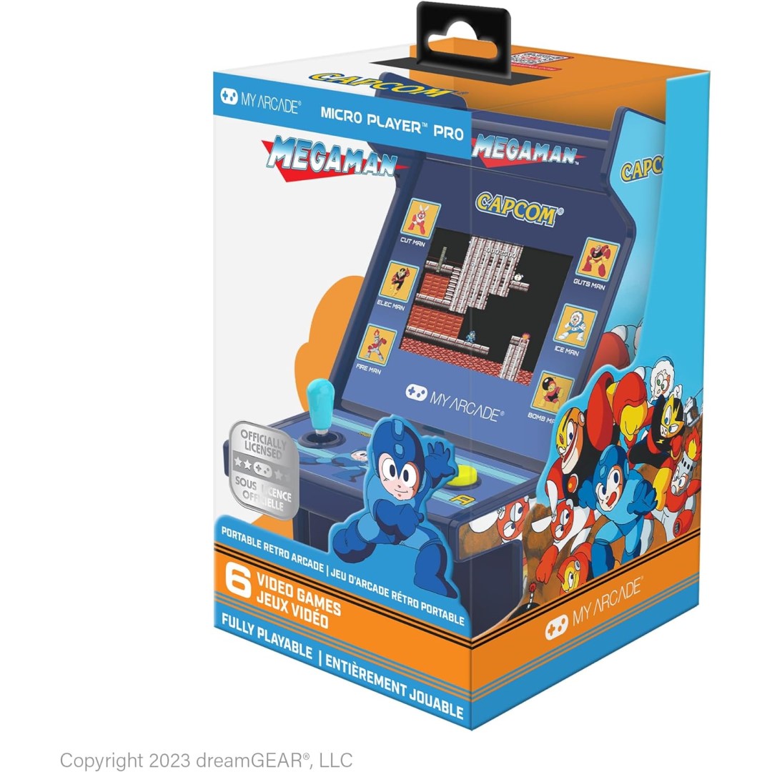 Mega Man Micro Player Pro 6.7" (6 Games In 1)