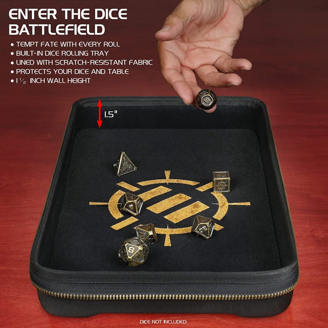 Accessory Power - Enhance - Tabletop RPGs Community Mallette d'organisation des dés et plateau à roulettes XL