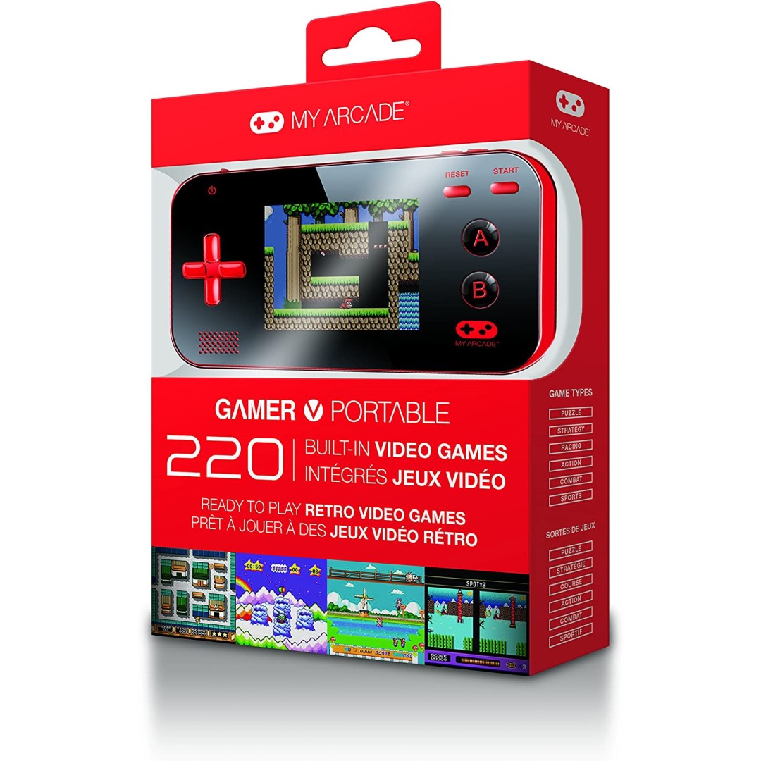 Gamer V Classic (220 games in 1) - Red & Black