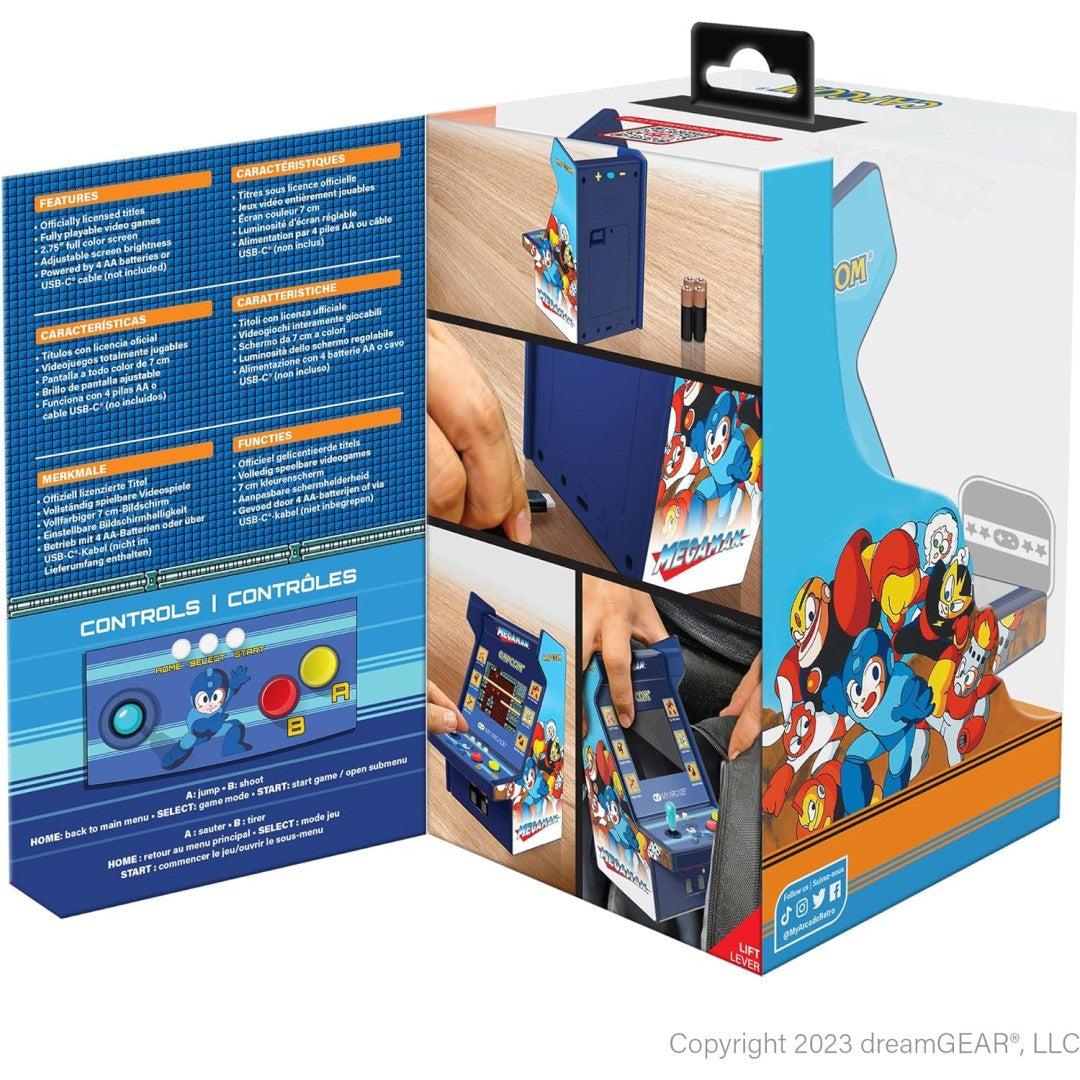 Mega Man Micro Player Pro 6.7" (6 Games In 1)