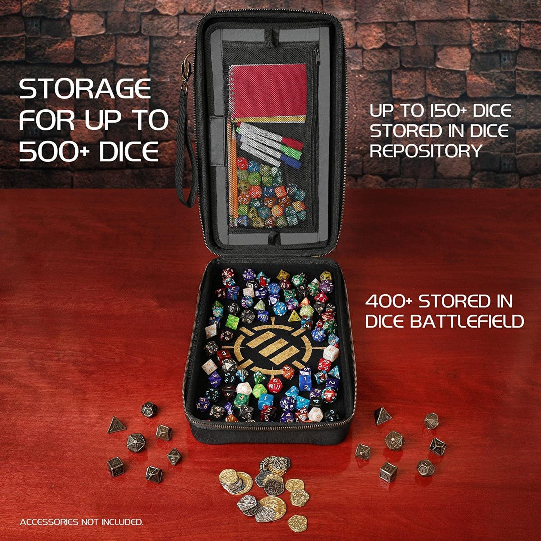 Accessory Power - Enhance - Tabletop RPGs Community Mallette d'organisation des dés et plateau à roulettes XL