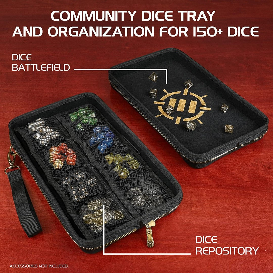 Accessory Power - Enhance - Tabletop RPGs Community Mallette d'organisation des dés et plateau à roulettes XL
