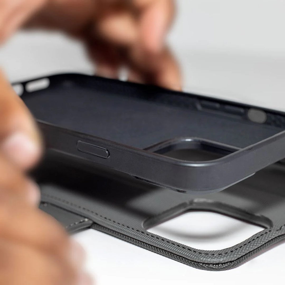 5th Ave Case + Magnetic Wallet - iPhone 14- Black