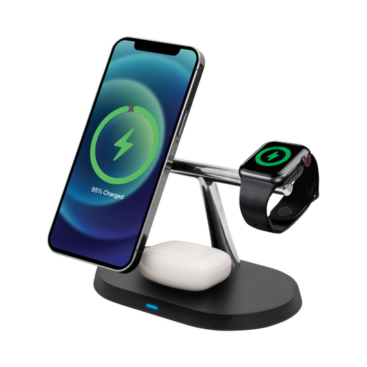 Emerge - Helix - Valet de Charge Magnétique 3-en-1 - Blanc