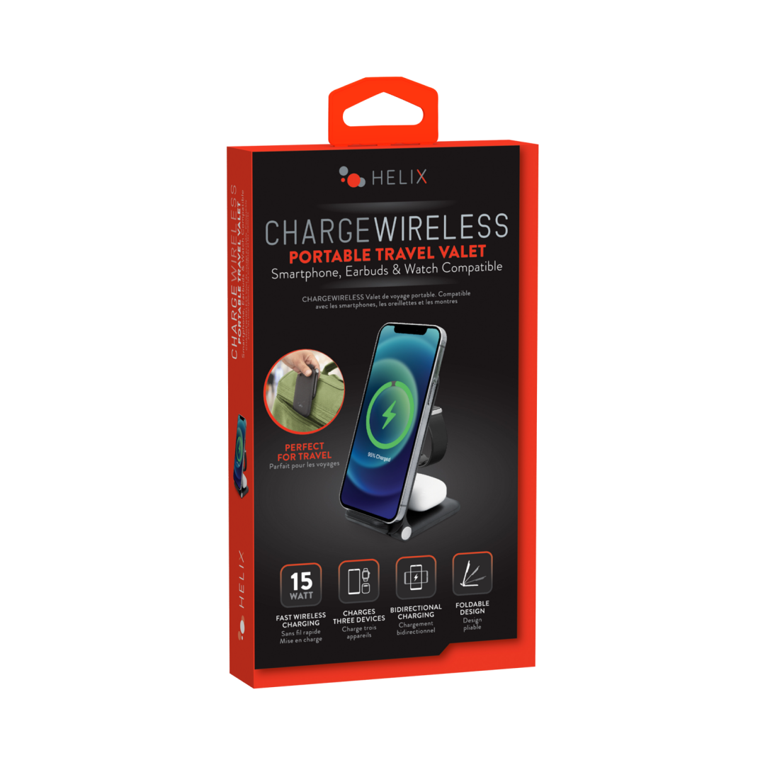 Wireless 3-in-1 Folding Travel Valet