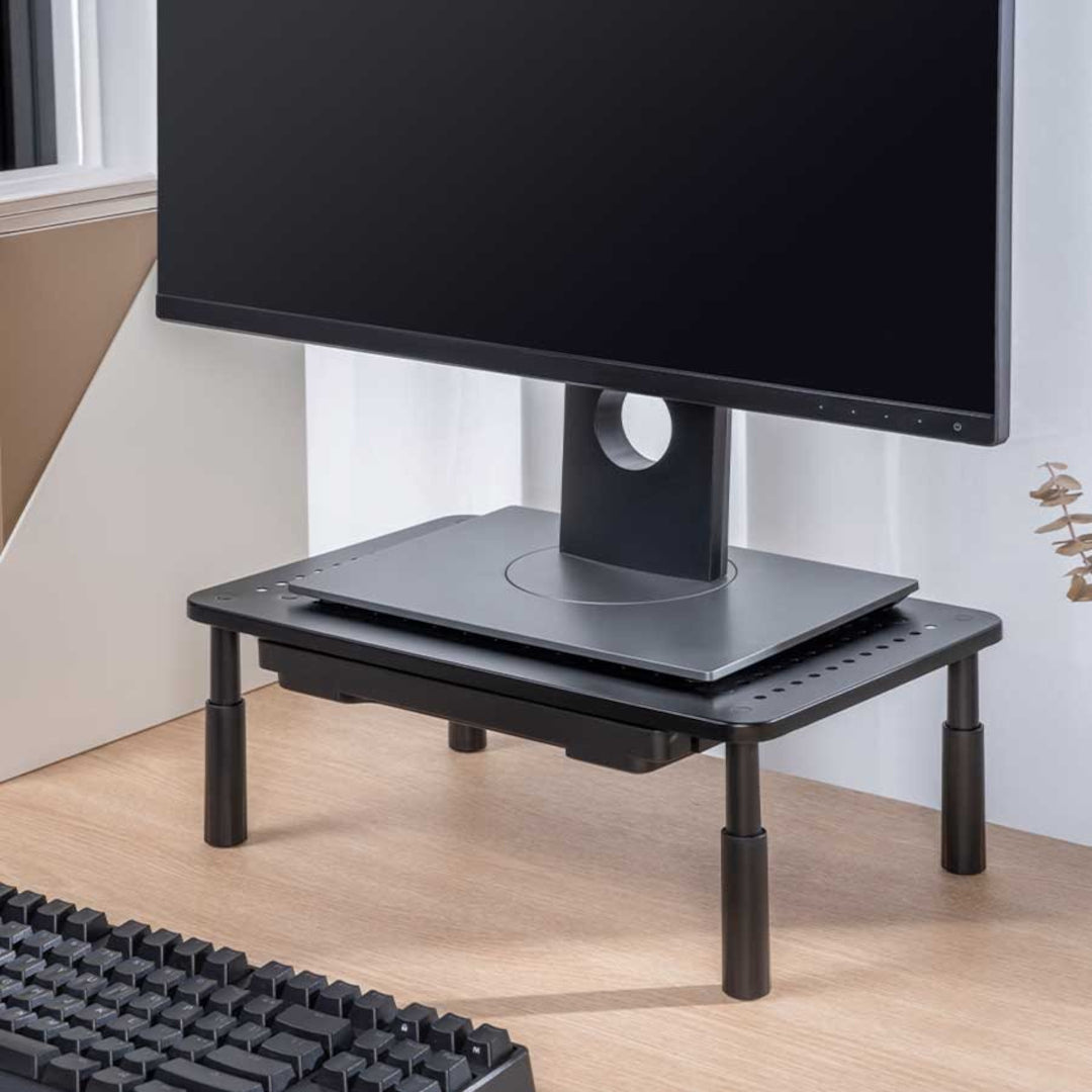 IntekView Height Adjustable Computer Stand with Drawer