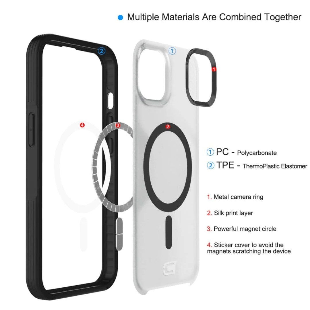 Fremont Grip Frost Clear Back - iPhone 14 - Black