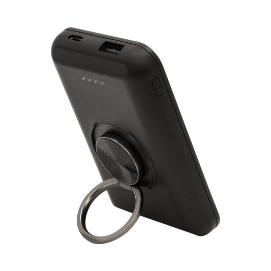 Emerge - Helix - Banque d'alimentation MagWireless 5 000 mAh avec support d'anneau et béquille