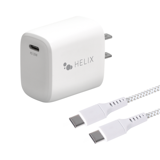 Emerge - Helix - Chargeur mural 20W PD USB-C avec câble USB-C vers Lightning